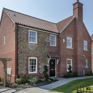 Exterior Of The Showhome At Lovell Homes' Heath Farm Development In Holt