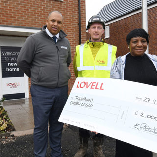 000 0052 L R; Earl Patrick, Community Liaison Officer At Lovell; Ryan O’Connor, Site Manager At Lovell Homes And Viv P...