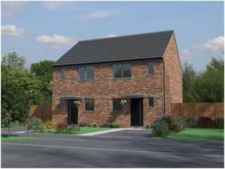 Caistor Plots 98 & 99 V02 CGI Of The Caistor Style Home At Lovell Homes' Willow Grange Development