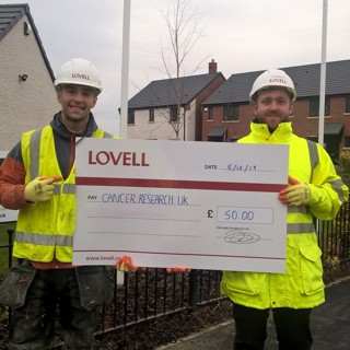 WP 20191205 14 19 33 Pro Ben (Left) Pictured With Lovell Site Manager Alex Mellish At The Ingleby View Development In Saxilby