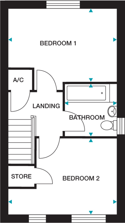 Gainsborough First Floor Floorplan